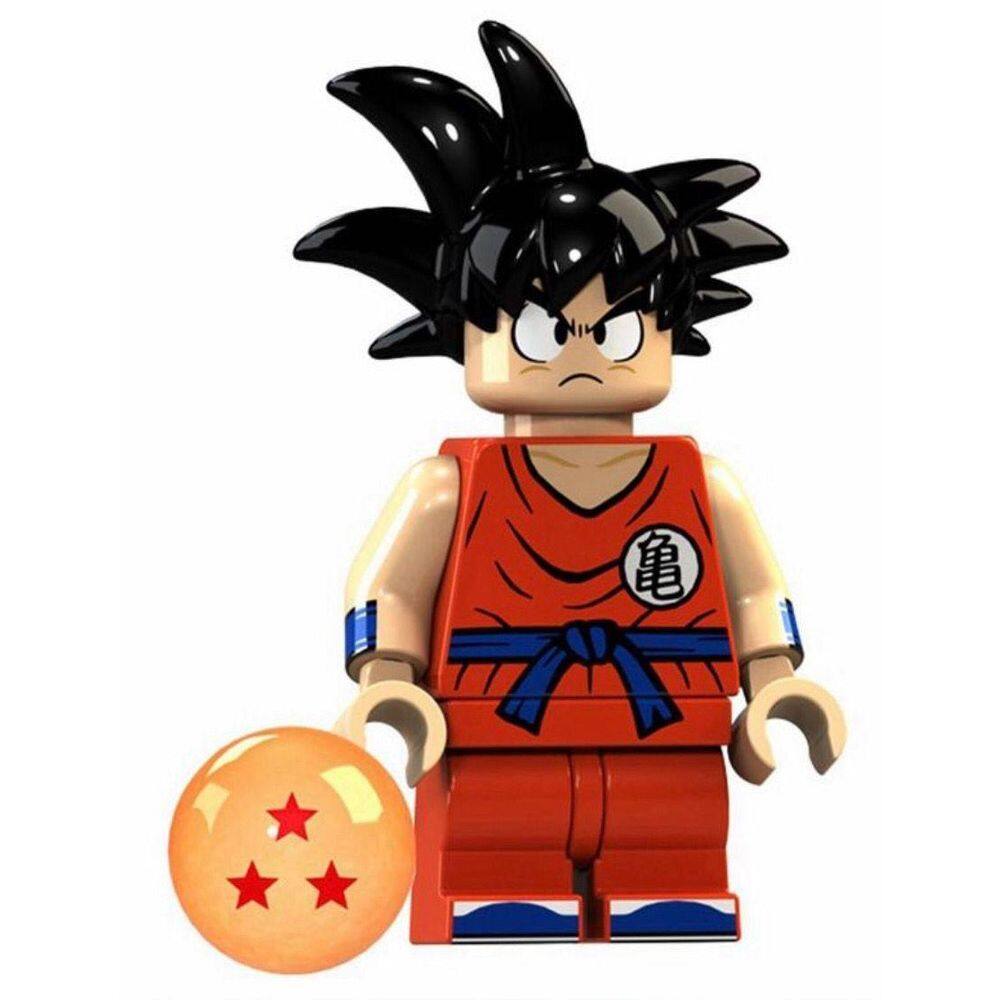 Boneco Blocos De Montar Goku Young Son Dragon Ball