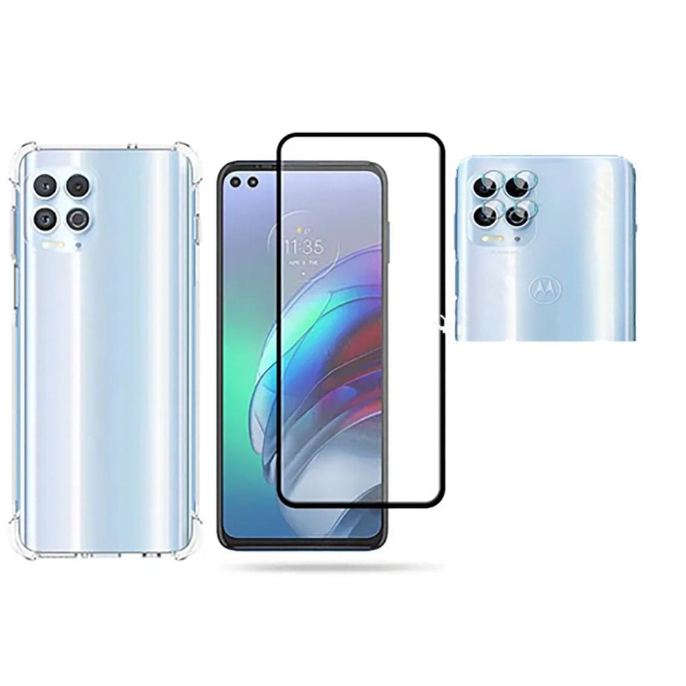 Capa Anti Impacto + Película Vidro 3D Moto G100