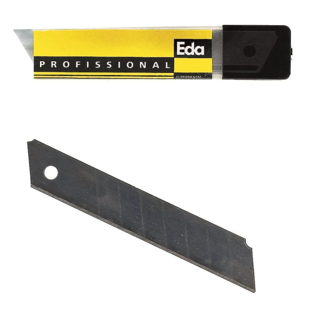 Lamina Para Estilete Grosso 18Mm Com 10 Pecas 8Tc Eda