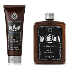 Hobety Kit Barbearia Vintage Creme Barbear E Locao Pos Barba