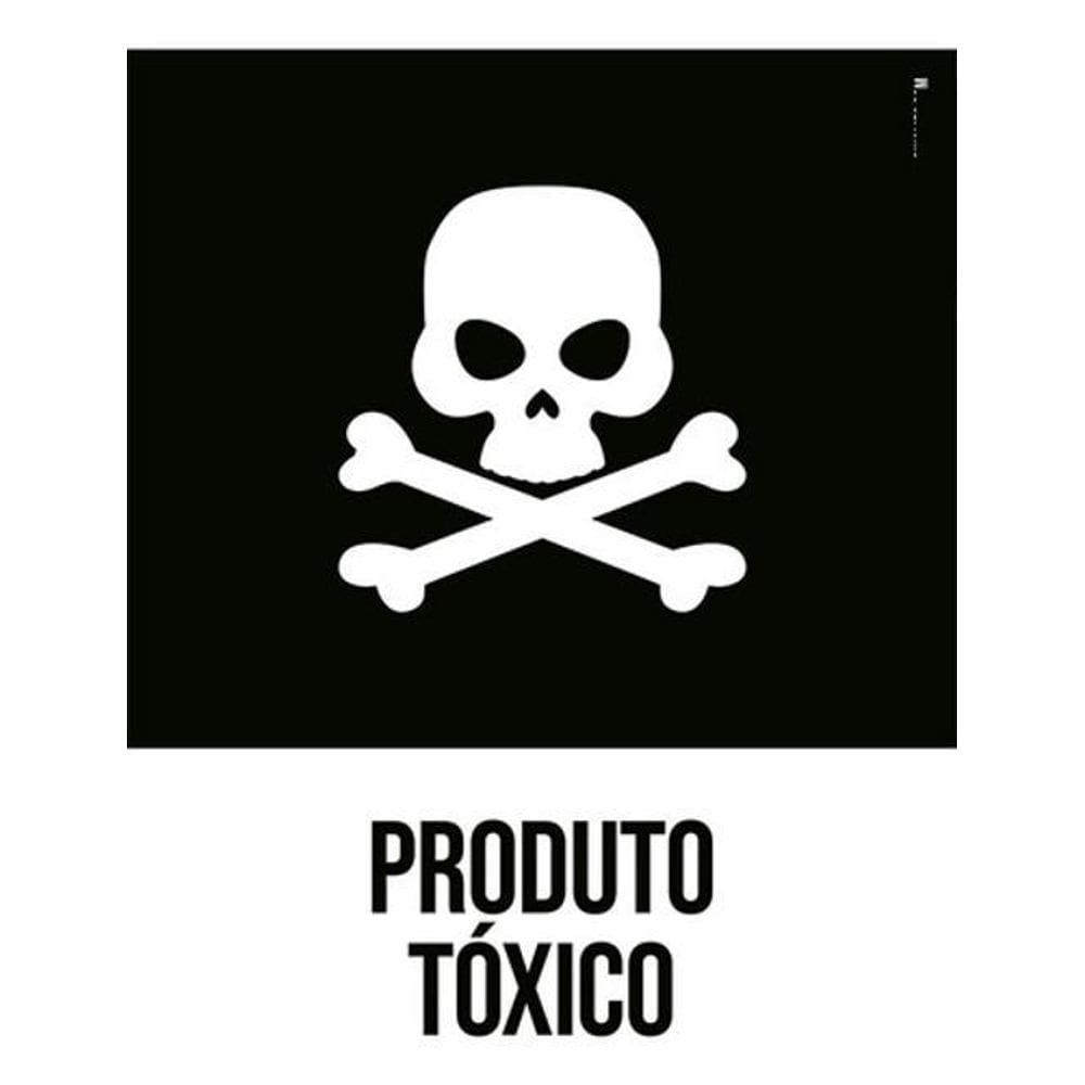 Kit 3 Placas Desenho - Produto Tóxico