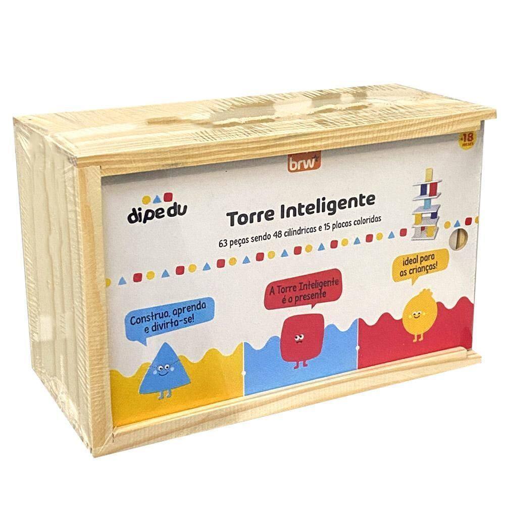 Torre Inteligente Educativo Com 63 Peças Dipedu Brw