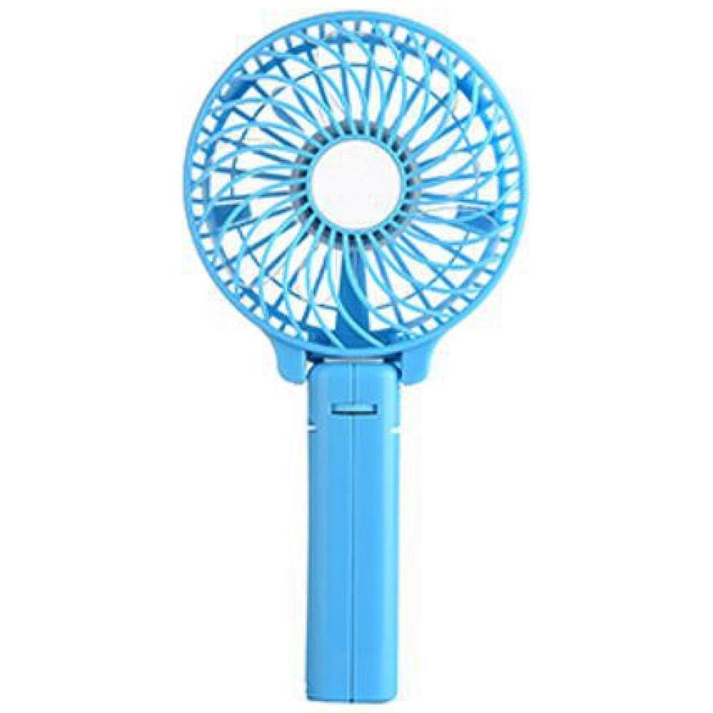 Mini Ventilador Portátil Bateria Recarregável Azul
