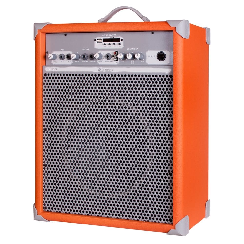 Caixa Amplificada Multiuso ll Audio UP10 Laranja