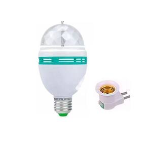 Lâmpada Led Giratória Colorida Globo De Luz Festa + Soquete