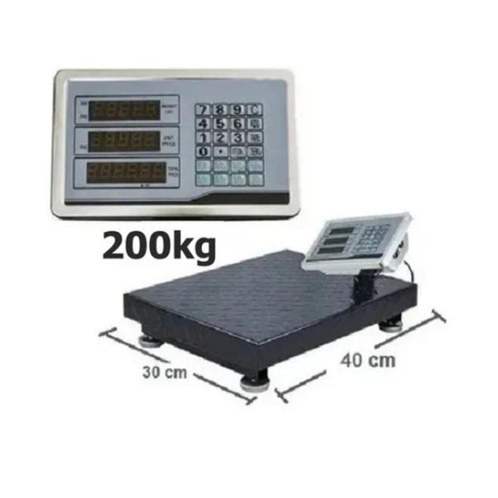 Balança Plataforma 200Kg 40X30Cm