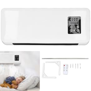 Aquecedor Ventilador Refrigerador Ar Portatil Parede Varal Secador Roupa Controle Ajuste Temperatura Quente Fria