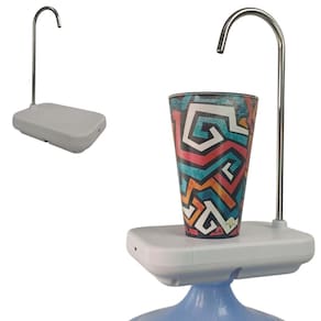 Bomba Eletrica Agua Bebedouro USB Automatico Galão Garrafão Bateria Recarregavel com Suporte