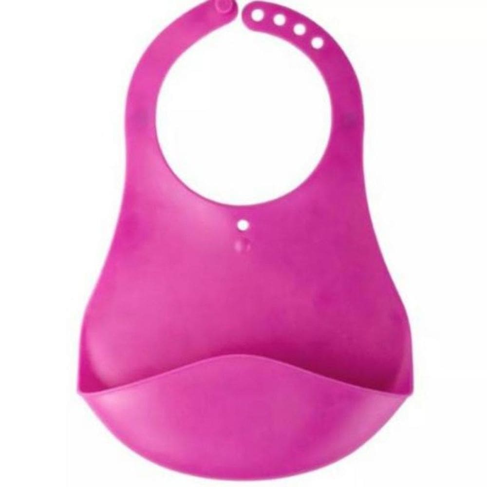 Babador Cata Migalhas De Plástico Rosa Kababy