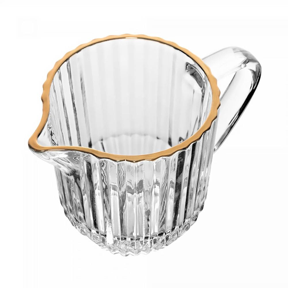 Leiteira de Cristal com fio de Ouro Imperatriz 220ml 20850 - Wolff