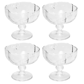 Conjunto 4 Taças para Sobremesa de Vidro Butterfly 20596 - Wolff