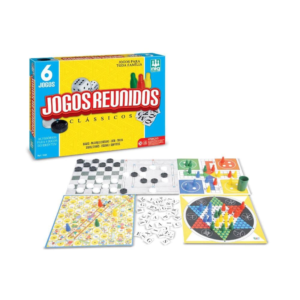 Jogos Reunidos Clássicos 6 Em 1 Nig