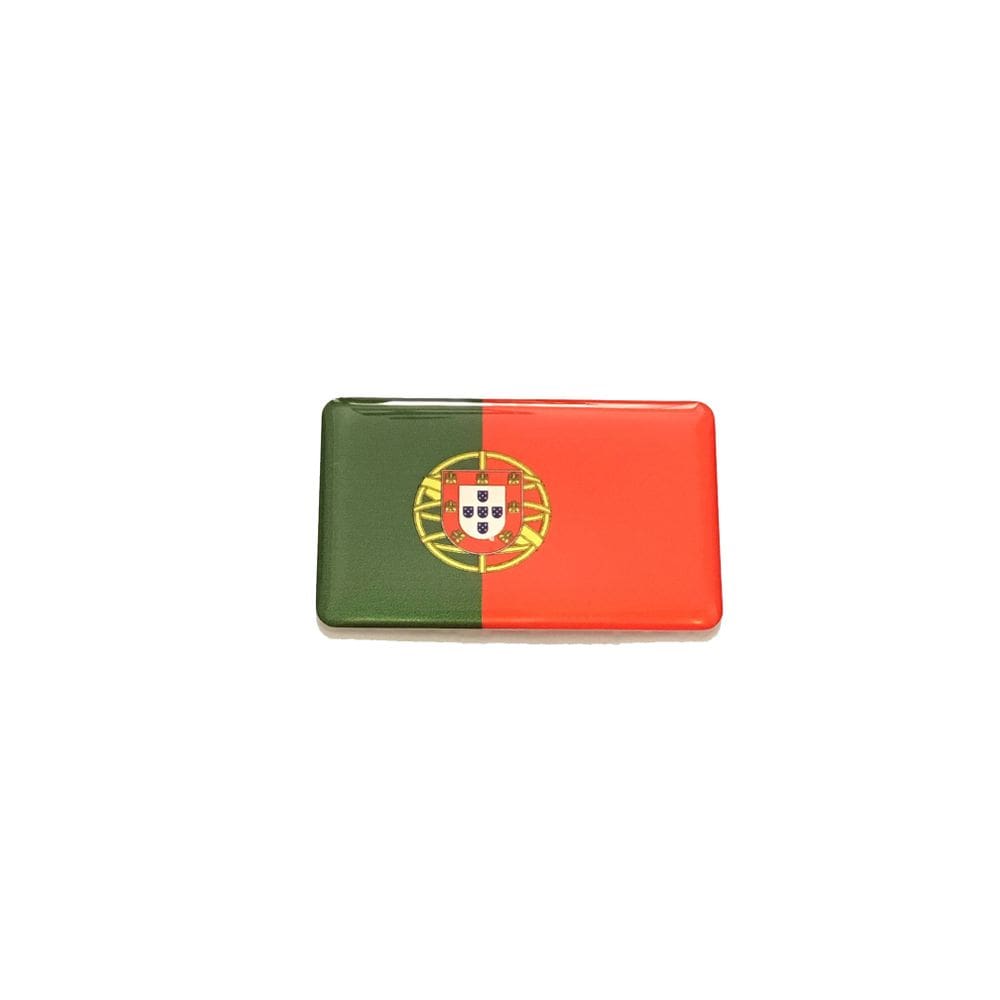 Adesivo resinado da bandeira de Portugal 5x3 cm