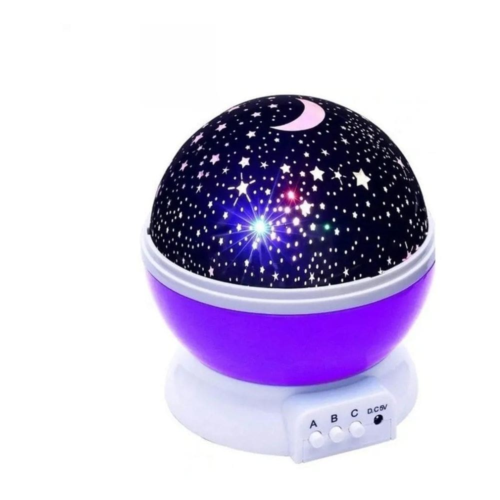 Luminaria Projetor Estrela 360 Star Master Roxo