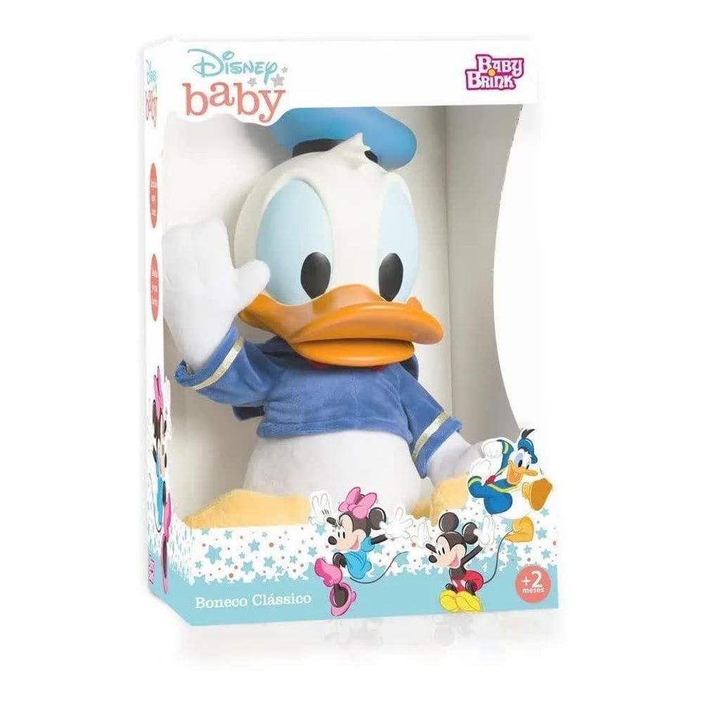 Boneco Pato Donald Disney Baby 1972 Baby Brink