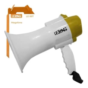 Mega Fone Lelong Recarregável 35W Sirene Longo Alcance