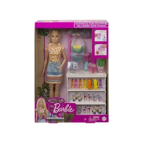 Barbie Smoothie Bar com Acessórios de Smoothies e Copos