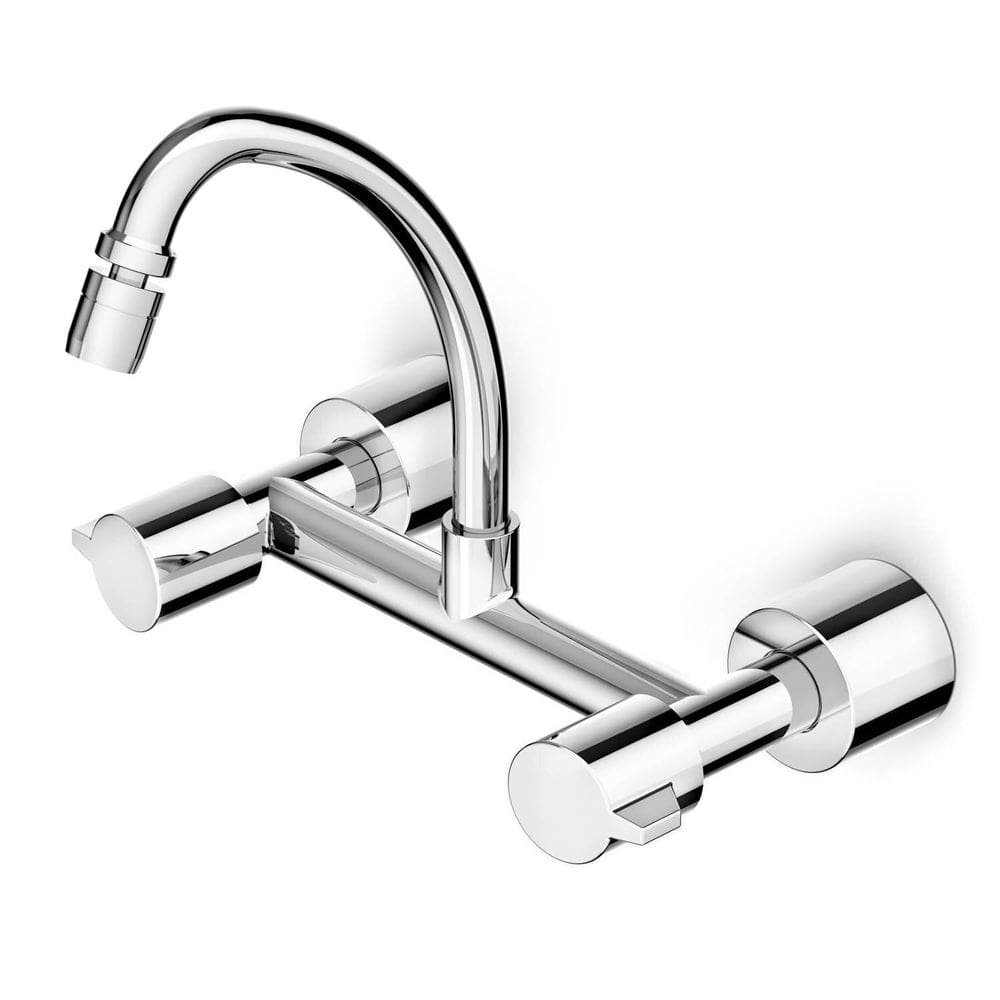 Misturador para Cozinha de Parede Bica Móvel com Arejador Articulado Fit Cromado