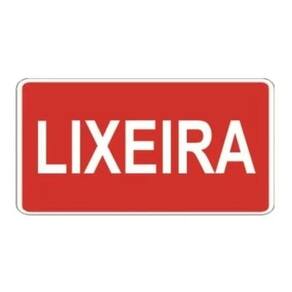 Kit 3 - 3 - Adesivos Para Lixeiras Lixos  3 Unidades
