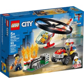 Lego City Helicóptero Fogo 60248 - Combate - 93 Peças