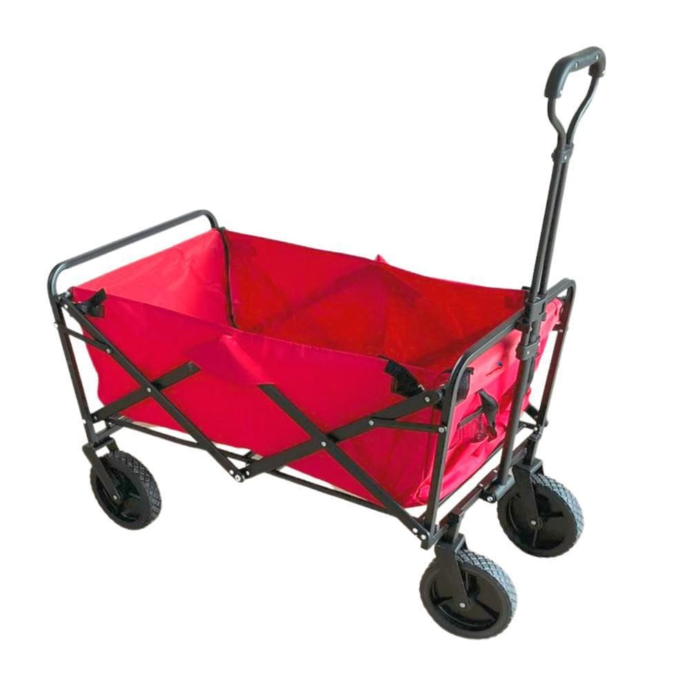 Carrinho Dobrável Camping Articulado Iwcdcavm Vermelho