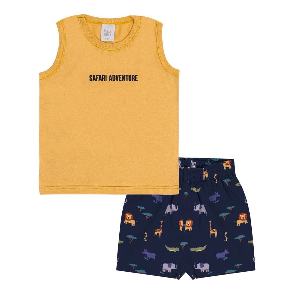 Conjunto Primeiros Passos Menino - Ocre - 50667-345