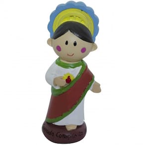 Sagrado Coração De Jesus Desenho 9Cm- Enfeite Resina