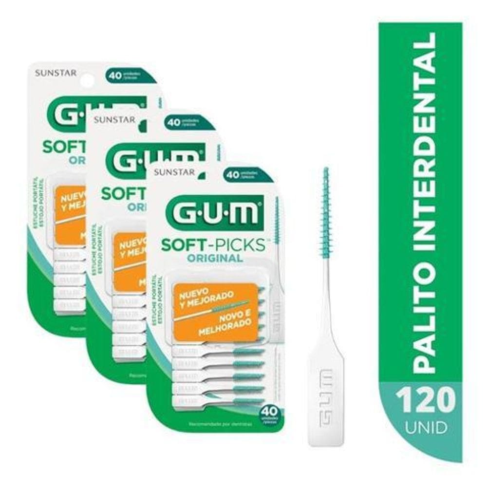 Palito De Higiene Dental Importado Gum 120 Unidades