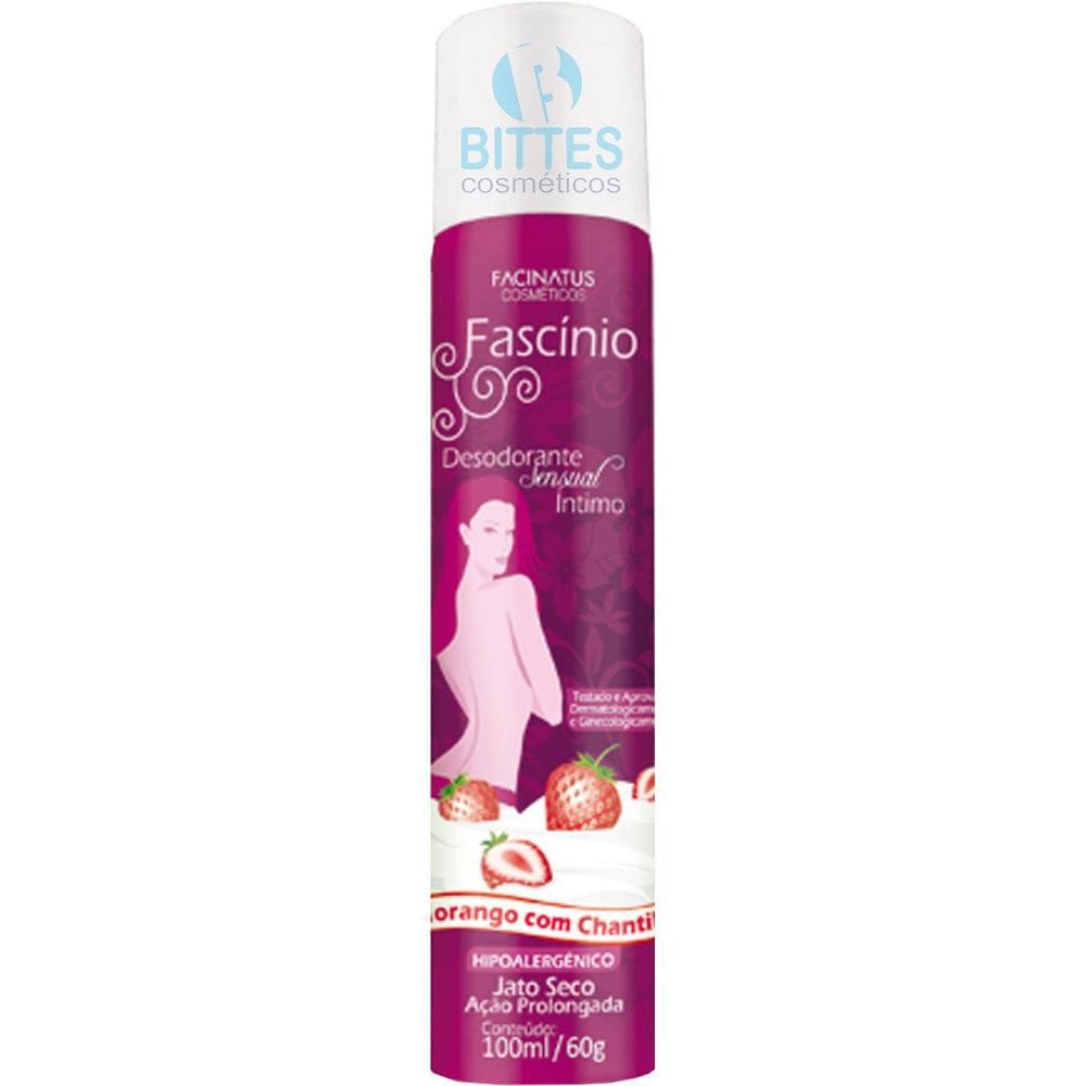 Desodorante Íntimo Morango Com Chantilly Facinatus Cosmético