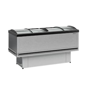 Ilha Vidro Curvo Gesv190cti Gelopar Ilha Para Congelados 1,89m Vidro Curvo Tipo Inox 110v