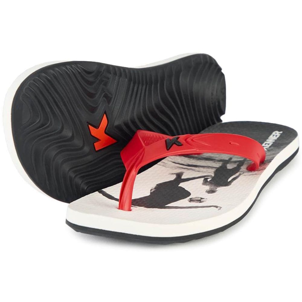 Chinelo Kenner Summer Altinha - Preto e Branco
