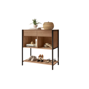 Comoda Decorativa Sevilha 2 Gavetas Preto Demolição - Montanaris Decor