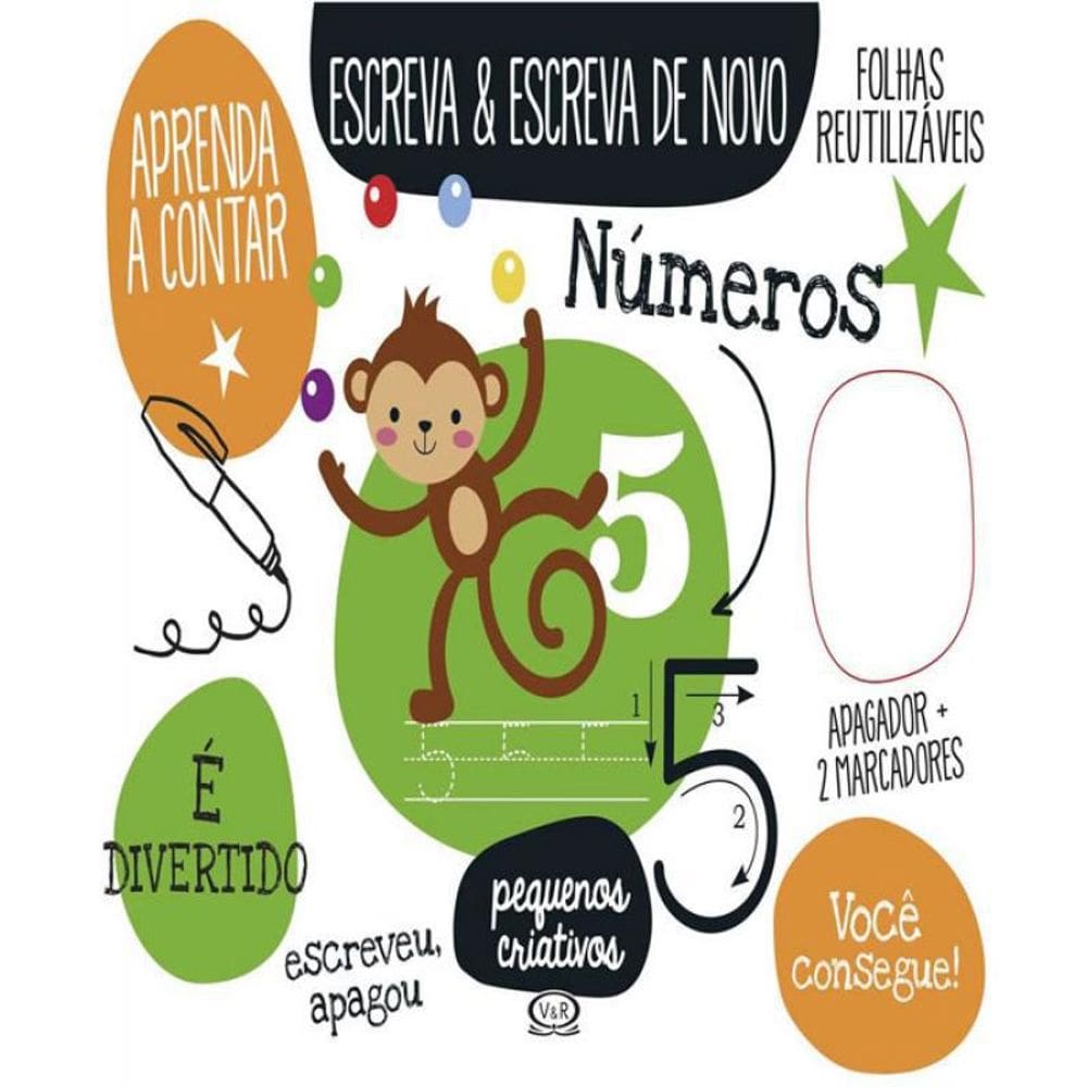 Livro Numeros - Escreva E Escreva De Novo