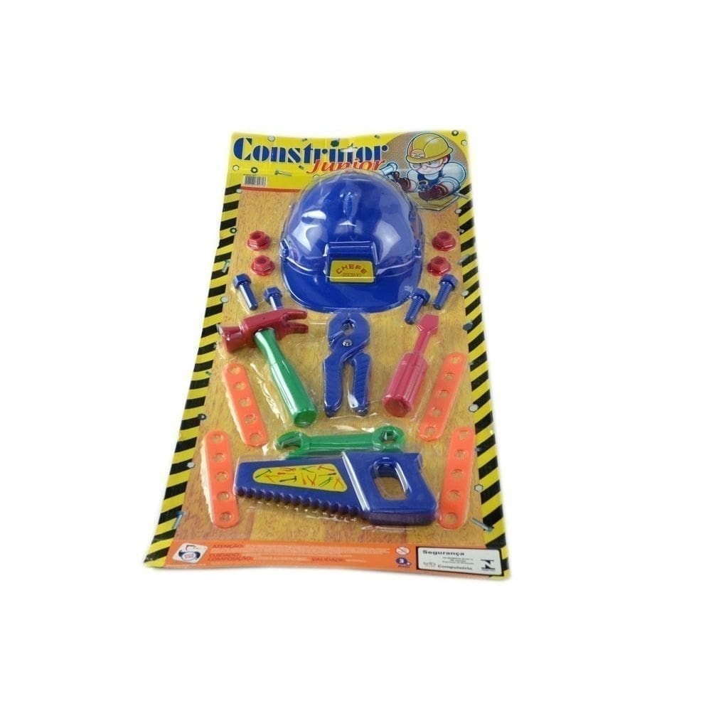 Brinquedo kit Construtor Infantil Ferramentas e Acessórios