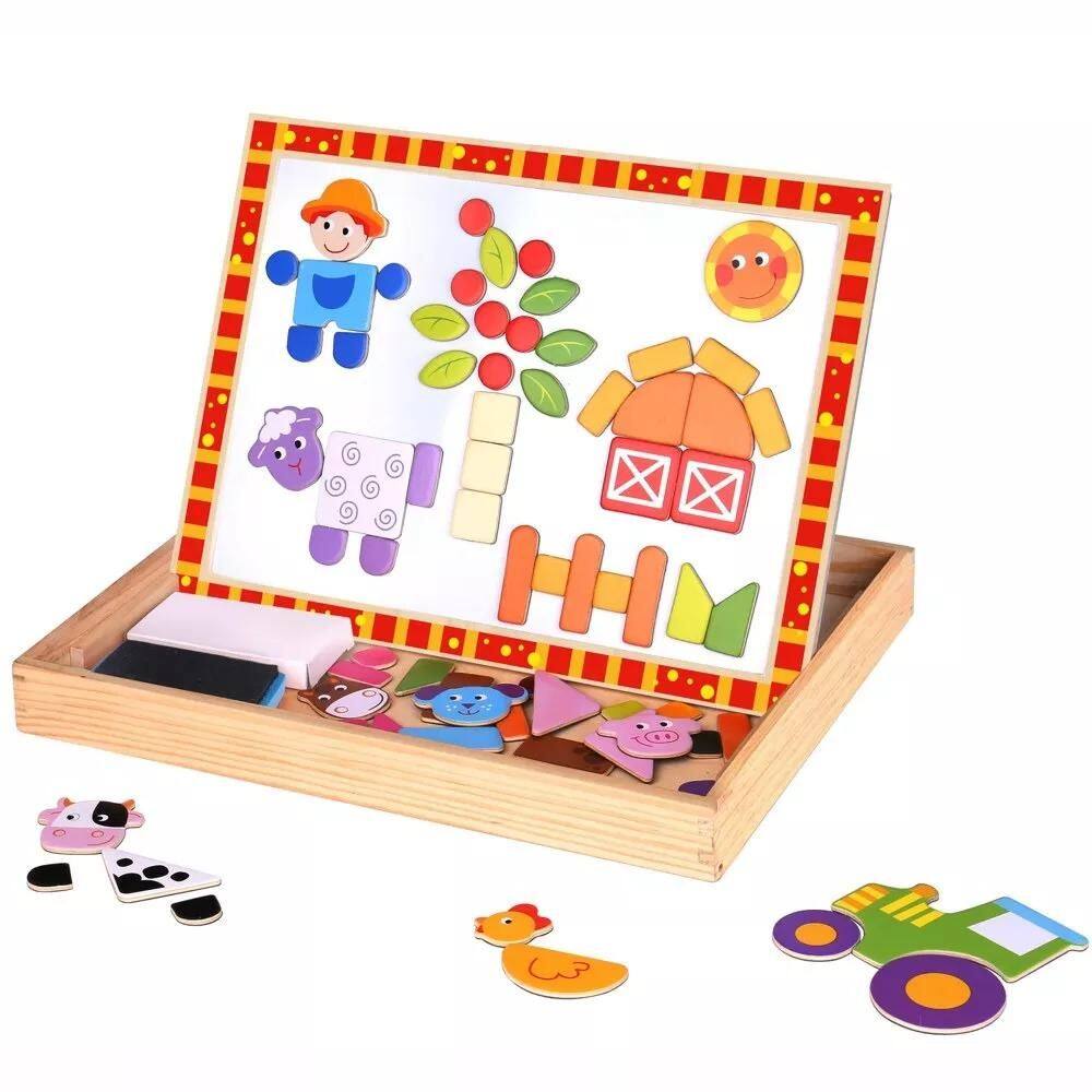 Quebra Cabeça Magnético Tooky Toy - Fazenda 29,5x22x21,5 cm