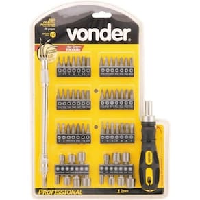 Kit Bits Ponteira Com 58 Unidade 1/4 Plus Vonder