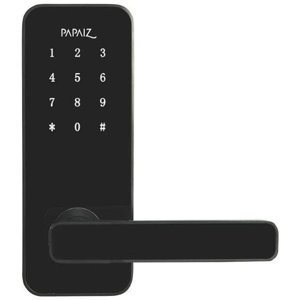 Fechadura Digital Smart Lock Embutida Com Senha Cartão Preta