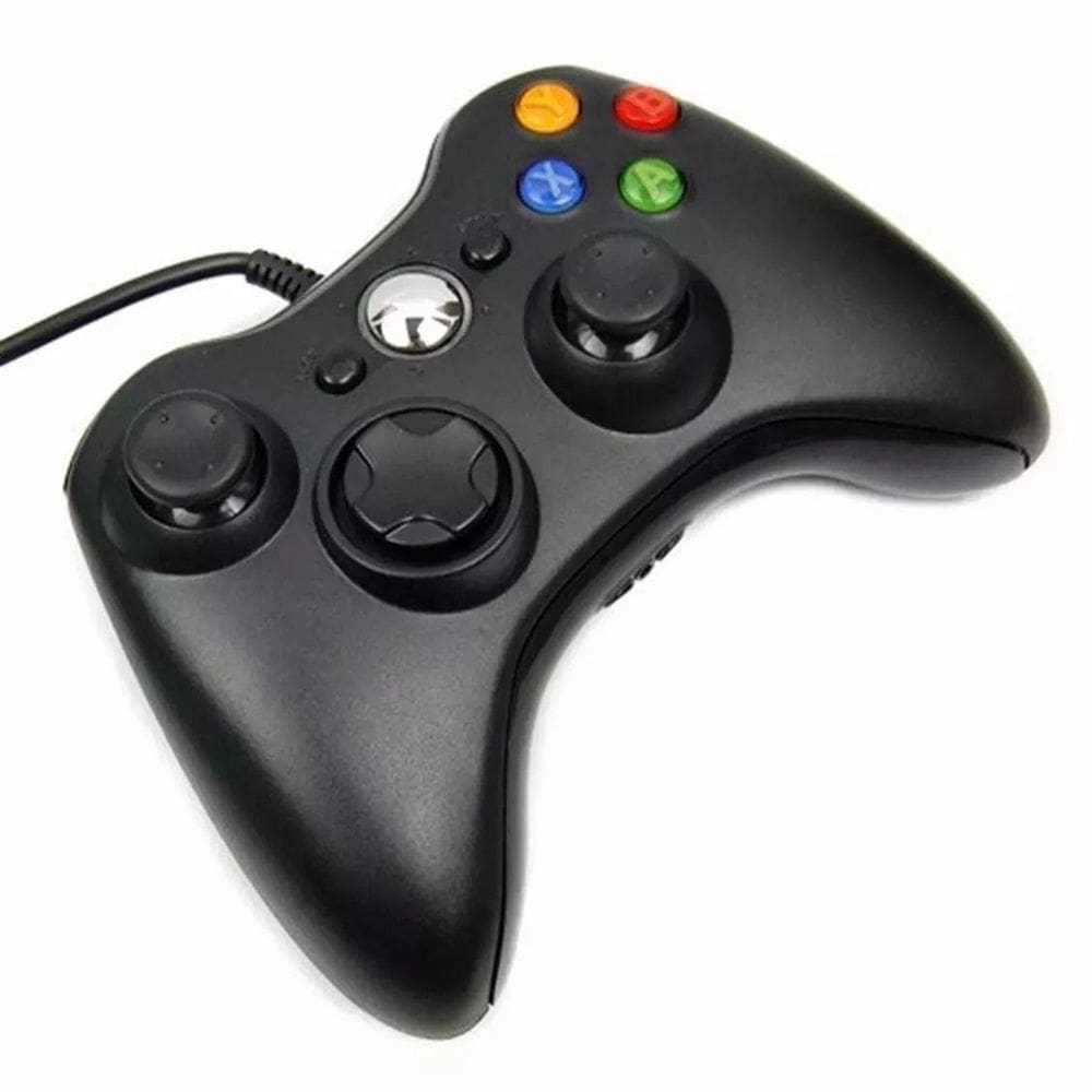 Controle Xbox 360 E Pc Com Fio Inova