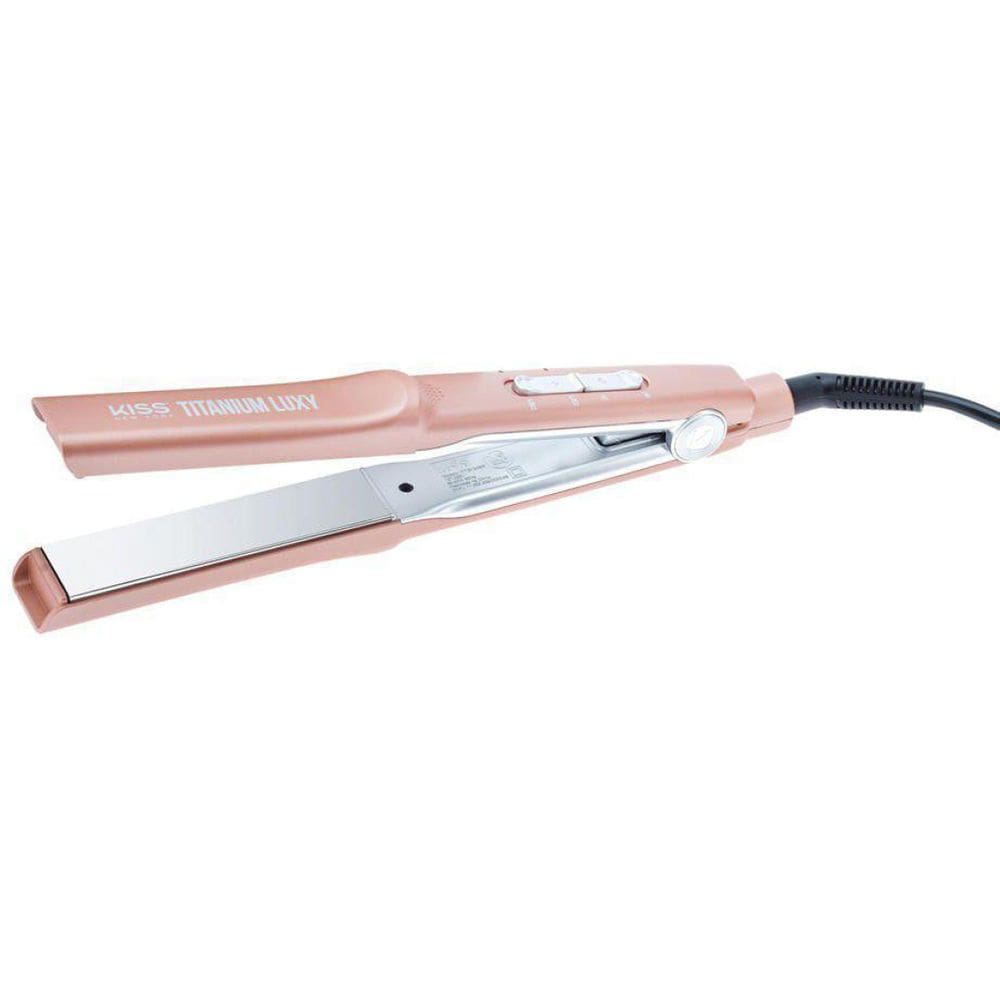 Prancha Alisadora Titanium Gold Edition Bilvolt Kiss Newyork