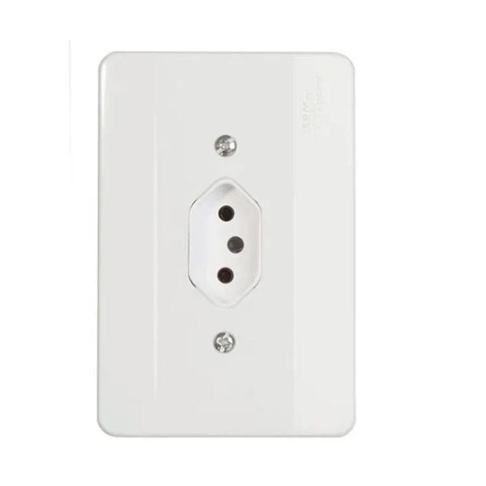 Tomada 2P+T 20A/250V Com Placa 39030 - Mectronic