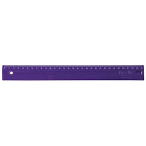 Régua Plástica 30Cm Roxa 3112.R Dello