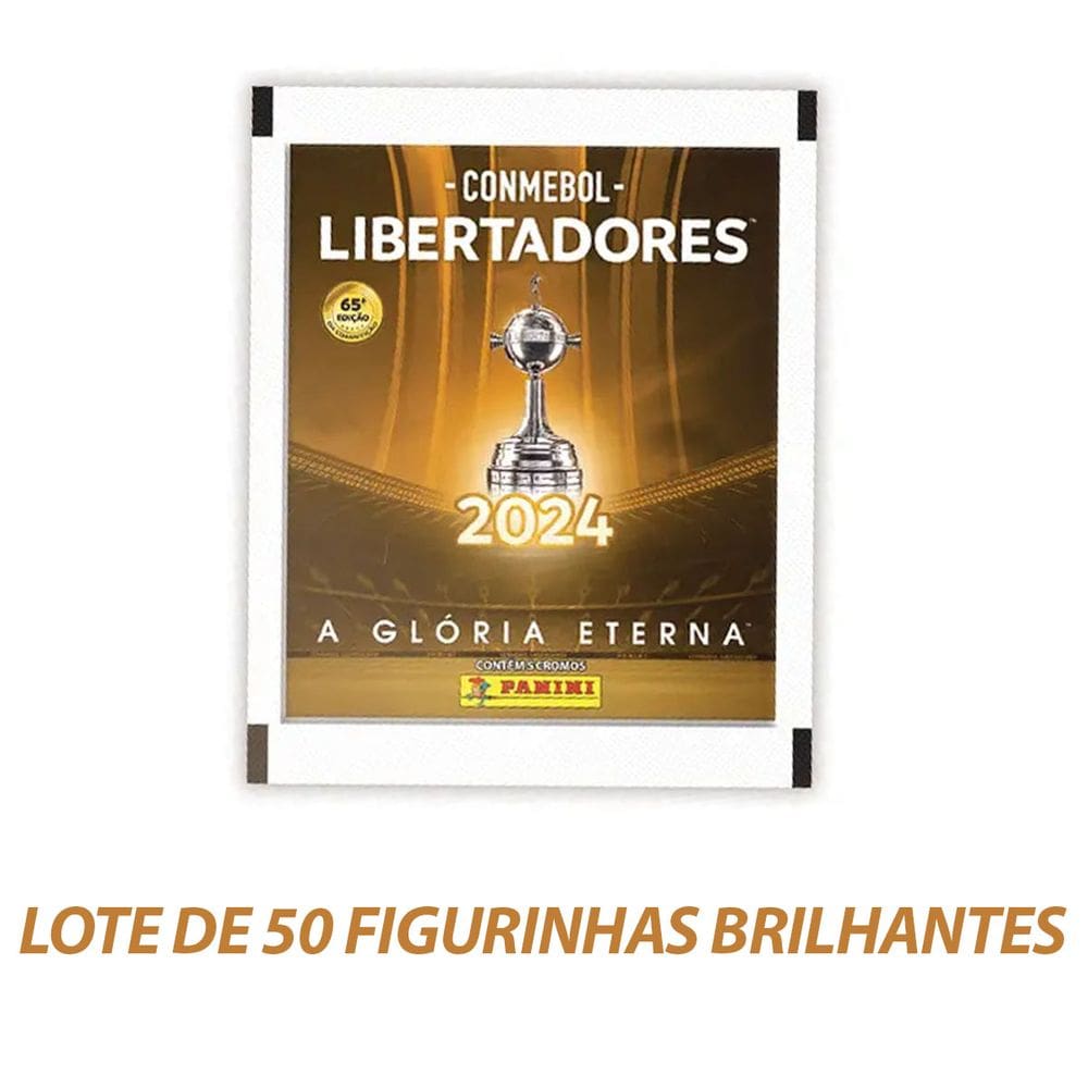 Lote De 50 Figurinhas Brilhantes Conmebol Libertadores 2024 - AVULSAS E ALEATÓRIAS