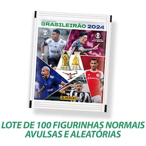 Lote De 100 Figurinhas Normais Brasileirão 2024 - AULSAS E ALEATÓRIAS
