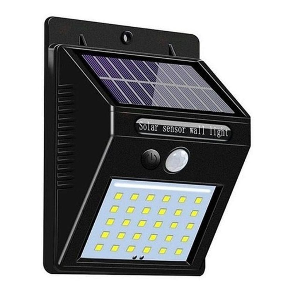 Luminária Solar Luz Led Arandela Parede Com Sensor Presença