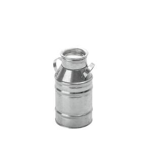 Latão De Leite Pequeno Decorativo Galvanizado 14 Cm