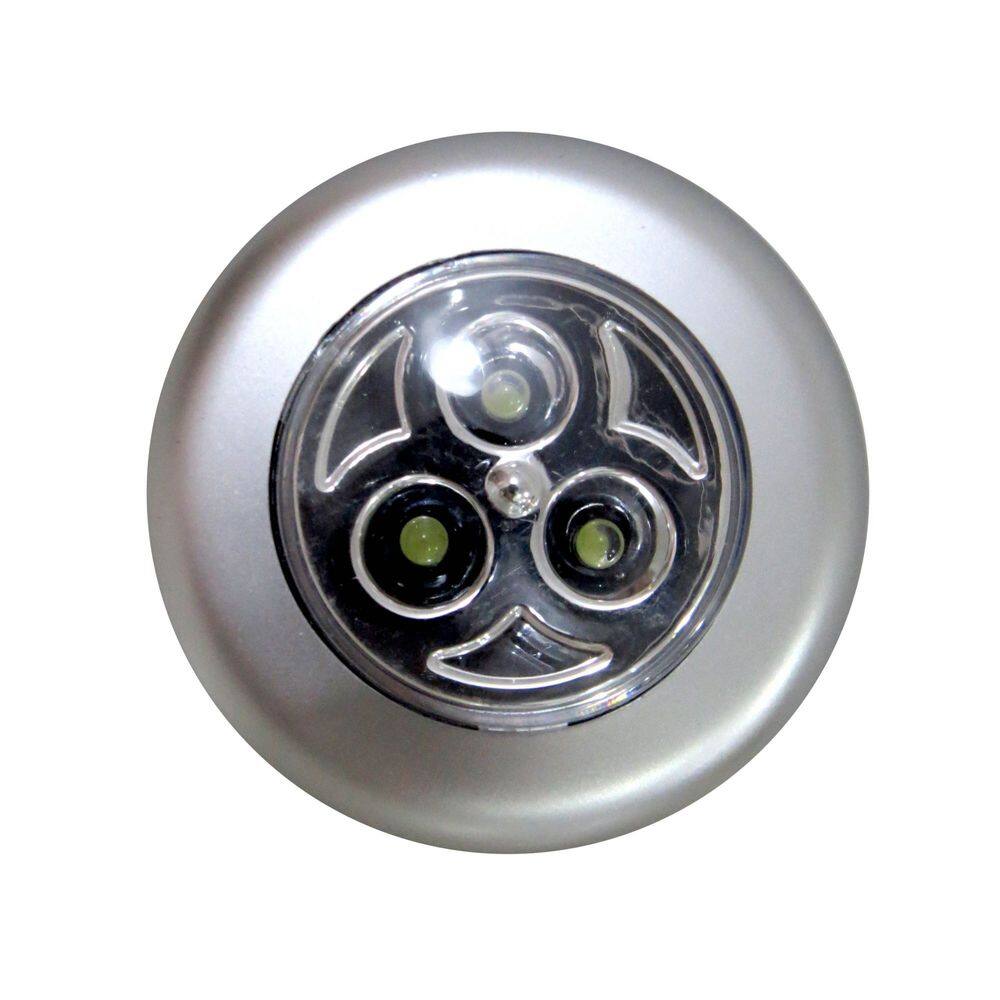 Luminária de Toque com LED Excellent Prata 12cmx4cmx15cm