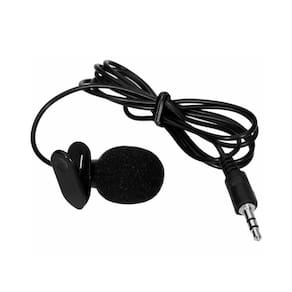 Microfone Lapela Para Celular E Câmera P2 Com Espuma