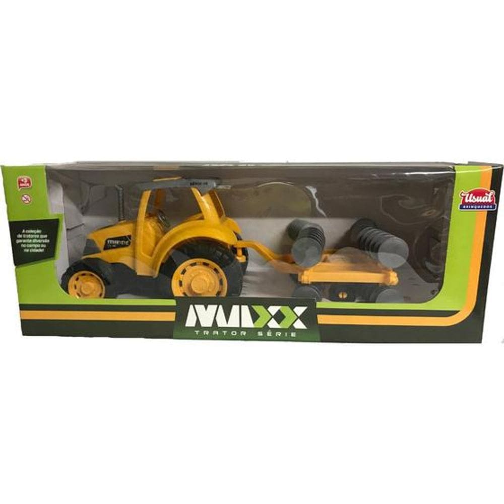 Brinquedo Maxx Trator Arado Usual 262