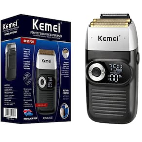 Maquina Kemei Km 2026 Shaver Sem Fio Bivolt Recarregável