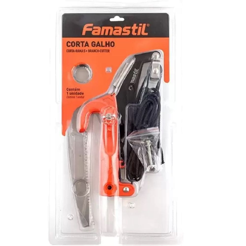 Podador de Galhos em Aço com Serrote Famastil